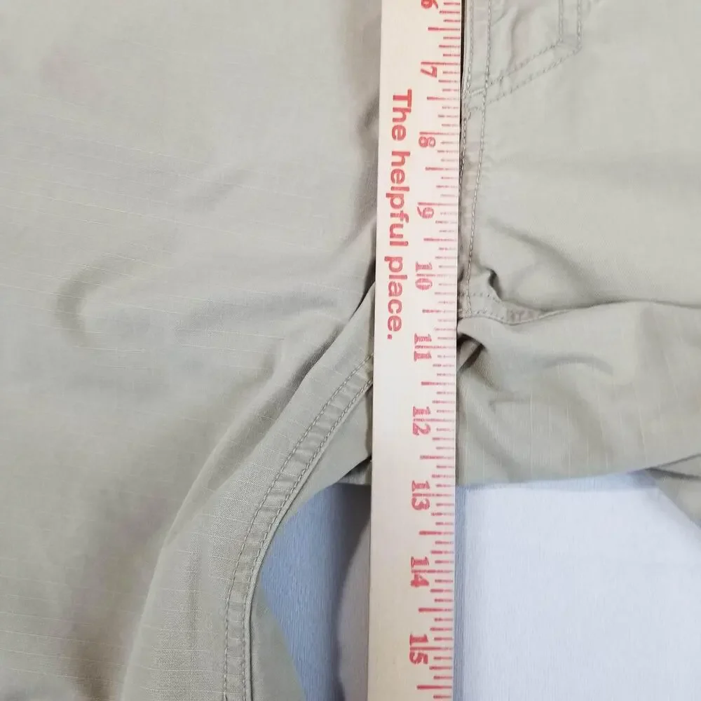 The North Face Cargo Shorts Mens 38 Beige Tribe Outdoor Hiking Utility Pockets